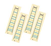 HEMOTON 2sets Tiny Violin Sticker Mute Tape for Learning Fretboard Markers Scale Notes Violin Supplies 4pcs*2