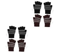 HEMOTON 2sets USB Heated Gloves of Adjustable Thermal Mitts for Winter Outdoor Activities Windproof Heating Mitts for Skiing Cycling and More Washable and Reusable 2pairs*2
