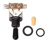 HEMOTON 3-level Sound Pick-up Switch for -style Guitar Push Button Switch for Acoustic Use (jet Black)