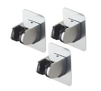 HEMOTON 3 Pcs Adjustable Shower Head Base Hand-held Bracket Shower Head Holder Replacement Shower Holder Hose Holder Support Frame Bracket Shower Nozzle Holder No Punching Mount