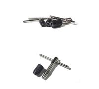 HEMOTON 3 Pcs Ratcheting Tap Wrench Set M5-8 Adjustable T Handle M3-6 M6-12 | Solid Jaw Metal Build, Quick Ratchet Action, for Repair and Machinery Manufacturing Tasks