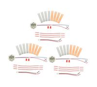 HEMOTON 3 Sets DIY Fruit Battery Science Kit for Students Experiment with Metal Educational for Home and School Learning Physics Chemistry Circuit Board Projects