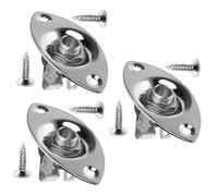 HEMOTON 3 Sets Guitar Input Jack Plates for Replacement Socket Plates Easy Install