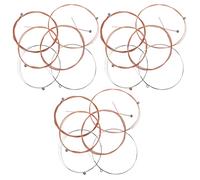 HEMOTON 3 Sets Stainless Steel Acoustic Guitar String Set Strings Replacement Kit for Folk and Classical Guitars Easy Installation for Various Music Styles