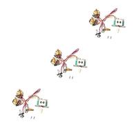 HEMOTON 3 Sets Toggle Switch Kit for Electric Guitar Wiring Harness 1t1v 5-way Switch Volume and Tone Pot 250k