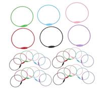 HEMOTON 30Pcs DIY Stainless Steel Key Chain Rings Portable Wire Keychain Cables Keyrings for Keys Bag Decorations Crafting