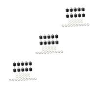 HEMOTON 30pcs Guitar Endpin Jack Easy Install Mono Output Socket for Electric and Acoustic Bass Guitars Strap Button Design Compatibility