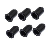 HEMOTON 30PCS Guitar String Caps Through Body Ferrules Sturdy Black Mounting Buckles for Electric and Acoustic Guitars Essential Accessories for String Replacement