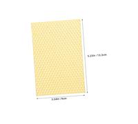 HEMOTON 30pcs Natural Beeswax Sheets for Beehive Frames Fit Honeycomb Foundation Wax for Beekeeping DIY Candle Making and Hive Optimization Supplies