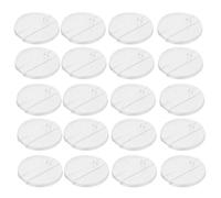 HEMOTON 30pcs Plastic Action Figure Stands with Stable Support Structure and Wide Compatibility round Pedestal Figure Display Base for Office and Home Use