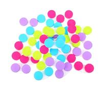 HEMOTON 30Pcs Pocket Eye Case Holder Box for Eye Storage with Smooth Surface Candy Color Double Compartments for Travel Work School Sports