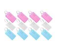 HEMOTON 30pcs Portable Key Chain Labels Tags for Classification and Identification Sturdy Pp Material Key Tags and Dog Collars for Organising and Sorting