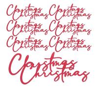 HEMOTON 30pcs Red Paper Christmas Cake Toppers with Festive Design, Easy DIY Solution for Holiday Cupcake and Birthday Party Decorations, Versatile Winter Baking Supplies