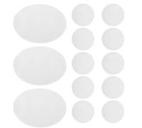 HEMOTON 30pcs White Kitchen Oil Absorbing Paper Crossshaped Opening for Cooking Oil Remover and Grease Removal, Disposable Soup Skimming Sheets for Hot Pots and Frying Cleanup