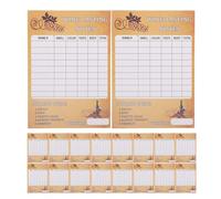 HEMOTON 30pcs Wine Tasting Scorecards for Professional and Amateur Wine Lovers, Elegant Paper Feedback Cards with Data-Driven Insights and Efficient Collection for Competitions and Events