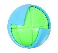 HEMOTON 3d Wisdom Puzzle Ball Educational Toy for Kids Green Plastic Puzzle Ball Designed to Develop Cognitive Ability and Train Hand-eye Coordination for Fun Learning and Iq Training Random Color