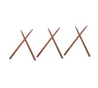 HEMOTON 3pairs Drum Sticks Wood Tip Drumstick Percussion Rhythm Sticks for Drumming Accessories Supplies