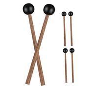 HEMOTON 3pairs Ethereal Drum Sticks Classic Drumstick Practice Drumstick for Percussion Stick and Musical for Beginners Drum Mallet for Boys and Girls and Supply Black Accessory and Tongue