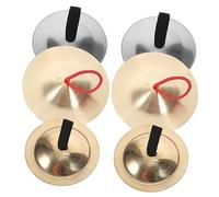 HEMOTON 3pairs Finger Cymbal Teaching Aids Hand Cymbals Musical Instruments for Boys and Girls Boys and Girls Finger