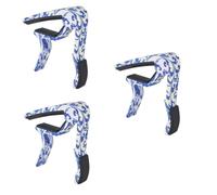 HEMOTON 3pcs Acoustic Guitar Capo Classical Guitar Accessory Porcelain Picks Key Trigger Capo