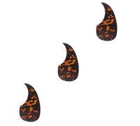 HEMOTON 3pcs Acoustic Guitar Pickguard Self-adhesive Tape Fretboard Sticker Comma Shape Bass Pickguard Professional
