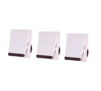 HEMOTON 3pcs Adhesive Sliding Window Lock for Boys and Girls Safety Door Lock for Home Use Prevents Accidental Openings Easy to Install No-Screw Design for Sliding Cabinets and Brown