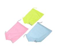 HEMOTON 3pcs Adjustable Cat Bath Bag Breathable Anti-scratch Mesh Grooming Shower Net Portable Pet Bathing Supplies for Secure and Comfortable Cat Washing