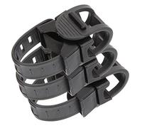 HEMOTON 3Pcs Bike Flashlight Rack Sturdy Torch Stand Clips for Mountain Biking Convenient Cycling Light Holder for Night Rides Practical and Cost Accessory