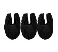 HEMOTON 3pcs Bowling Ball Polishing Bags with Quick Dry Microfiber Towels Black Reusable Cleaning Pads for Oil Absorbing and Maintenance Suitable for Home and Professional Bowling Alleys