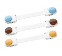 HEMOTON 3pcs Boy Girl Safety Locks Cabinet Lock Protective for Kitchen Bathroom Door Window Safety
