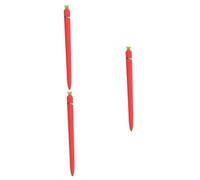 HEMOTON 3pcs Carrot Shaped Silicone Stylus Sleeve for Pencil Protective Grip Cover Anti- Design Lightweight Portable Red Color for Reducing Finger Pressure and Wrist Fatigue