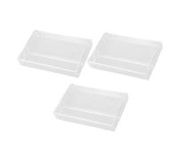 HEMOTON 3pcs Cassette Tape Dispenser File Box Cassette Shelf Case Plastic Holder for