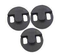 HEMOTON 3pcs Cello Practice Mute in Black Round Rubber Tourte Style Silencer for Violoncello Mute Noise Reduction Accessory for Quiet Practice Sessions