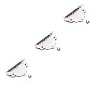 HEMOTON 3pcs Chrome Triangle Plated Mandolin Tailpiece Screws Replacement for Guitar Maker