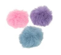 HEMOTON 3pcs Clip-on Mic Windscreen Covers for 0.5-1.2cm Lavalier Microphones, Fuzzy Lapel Microphone Windshield Pop Filter for Outdoor Interviews, Live Streaming, and Broadcasting