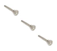 HEMOTON 3pcs Copper Trumpet Mouthpiece Silver Plated Horn Accessory for High Register Performance Compatible Trumpet