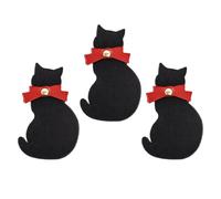 HEMOTON 3pcs Cute Cat Bookmarks for Students Small Leather Bookmark Adorable Ginger Cat Design Fun Book Mark Decoration for Reading