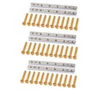 HEMOTON 3pcs Double Coil Pickup Kit Cupronickel Construction for Electric Guitar Replacement Includes Base Plate Slug Bobbins Magnet and Cover