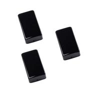 HEMOTON 3pcs Electric Guitar Accessories Humbucker Pickup Covers Cover Black Pickup Screws