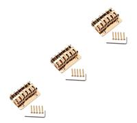 HEMOTON 3pcs Electric Guitar Bridge Pin Puller Fixed Hard Tail Bridge Bass Guitar for Vintage Tone String