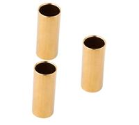 HEMOTON 3pcs Electric Guitar Slide Brass Slide Guitar Metal for Rock Bass Fret Floss Bottleneck Accessory
