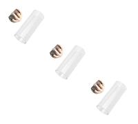 HEMOTON 3pcs Glass Guitar Slide Medium Bottleneck for Acoustic Guitar for Fingerstyle Playing