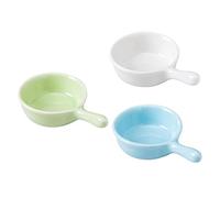 HEMOTON 3pcs Guinea Pig Hamster Food Bowls Melamine Bowls Lids for Nibbles Serving Random Color