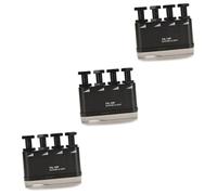 HEMOTON 3pcs Guitar Finger Trainer Hand Strengthener Adjustable Finger Exerciser for Musicians Athletes Physical Therapy