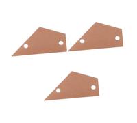 HEMOTON 3pcs Guitar Neck Ruler Leveling Tool for Measuring Fret Height and Neck Straightness Golden Fret Rocker for Accurate Setup of Electric and Bass Guitars