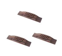 HEMOTON 3pcs Guitar Saddle Bridge Bass Guitars Accessories Cuerdas Para Guitarra Acoustic Guitar Parts Acoustic Guitar Bridge Replacement Bass Bridge Guitarlele Plate Rosewood Wooden