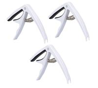 HEMOTON 3pcs Guitarist's Essential Spring-loaded Capo for Acoustic Electric Guitars Secure Grip Compact Size