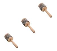 HEMOTON 3pcs Handheld Cabasa Safe Music Instrument Rhythm and Coordination Toy Toys for Toddlers