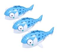 HEMOTON 3pcs Inflatable Fish for Pool Fun Blow-up Water for Swimming Ocean-themed Party Decorations Tropical Fishing Birthday Supplies