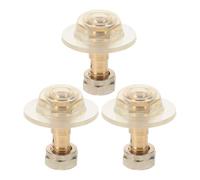 HEMOTON 3pcs Life Jacket Valve Cores Easy Install Replacement for Inflatable Safety Gear Copper Iron Anti-corrosion Valve Cores for Emergency Flotation Airflow Control for Water Activities